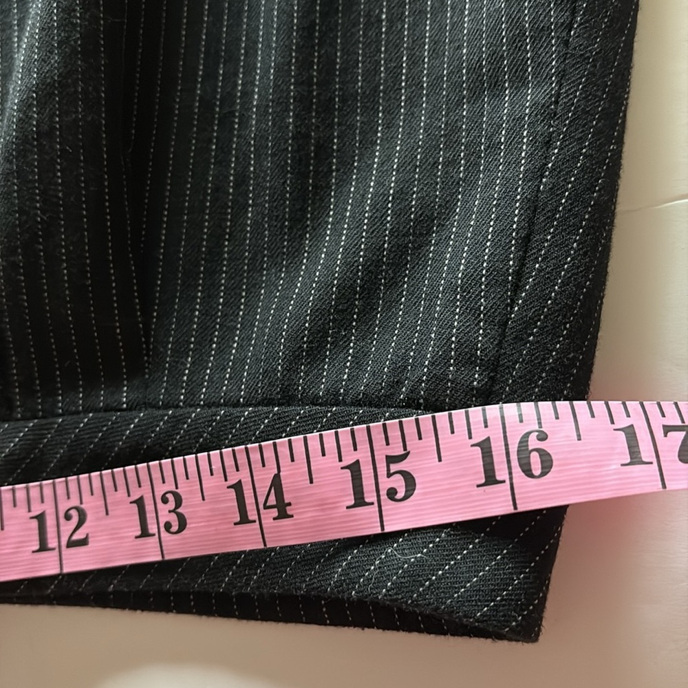 Brooks Brothers 346 Stretch Pinstripe Wool Skirt Size 12 - Picture 9 of 11